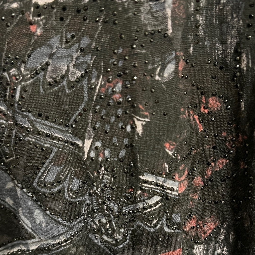 Affliction Black Graphic Long Sleeve mesh Tee - Picture 3 of 5